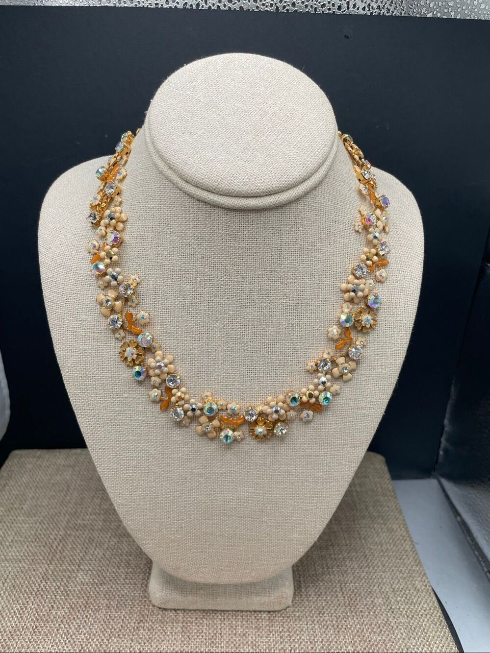 SorelliāFresh Flowers Pearl & Crystal Multi-Strand Necklace Gold-Tone